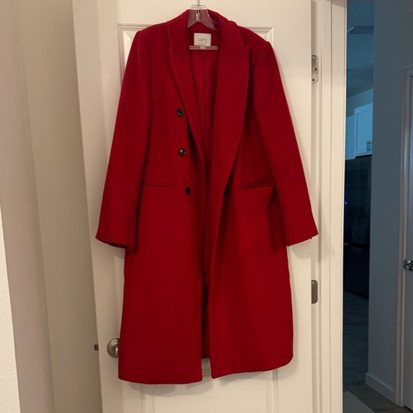 LOFT Jackets & Blazers - LOFT Women's Vibrant Red Trench Coat